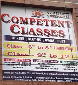 Competent Classes - IIT - JEE Coaching in Indirapuram | NEET - UG Coaching in Indirapuram | IPMAT / CUET