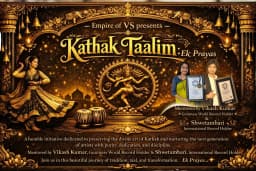 Kathak Dance Class - Empire of VS, Learn From Vikash Kumar ( Guinness World Record Holder )
