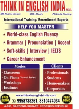 Think In ENGLISH India - 'Campus to Corporate Success' Soft-skills Experts