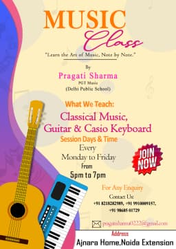 Music classes (Classical and Instruments)